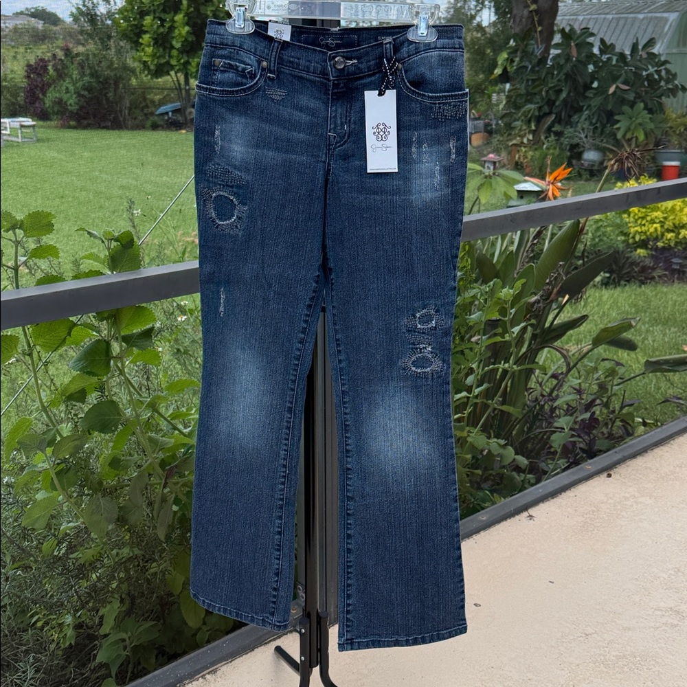 Jessica Simpson distressed sunshine boot leg denim pants jeans.  NWT!